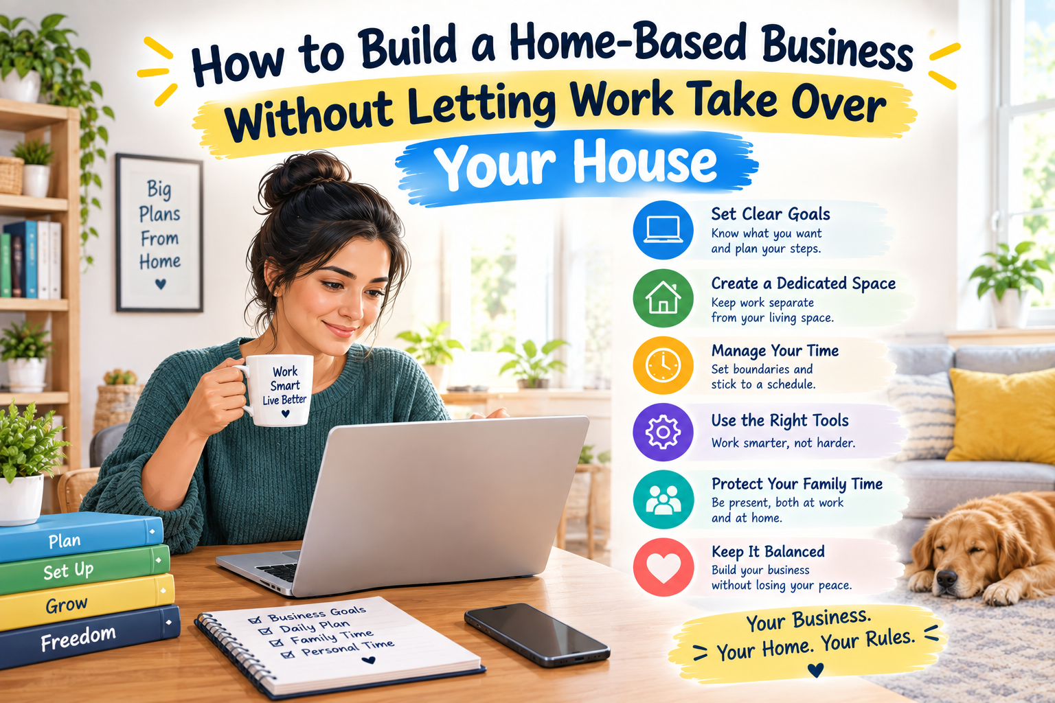 How to Build a Home-Based Business Without Letting Work Take Over Your House